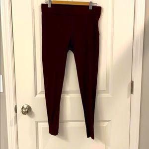 Ann Taylor Burgundy Dress Leggings